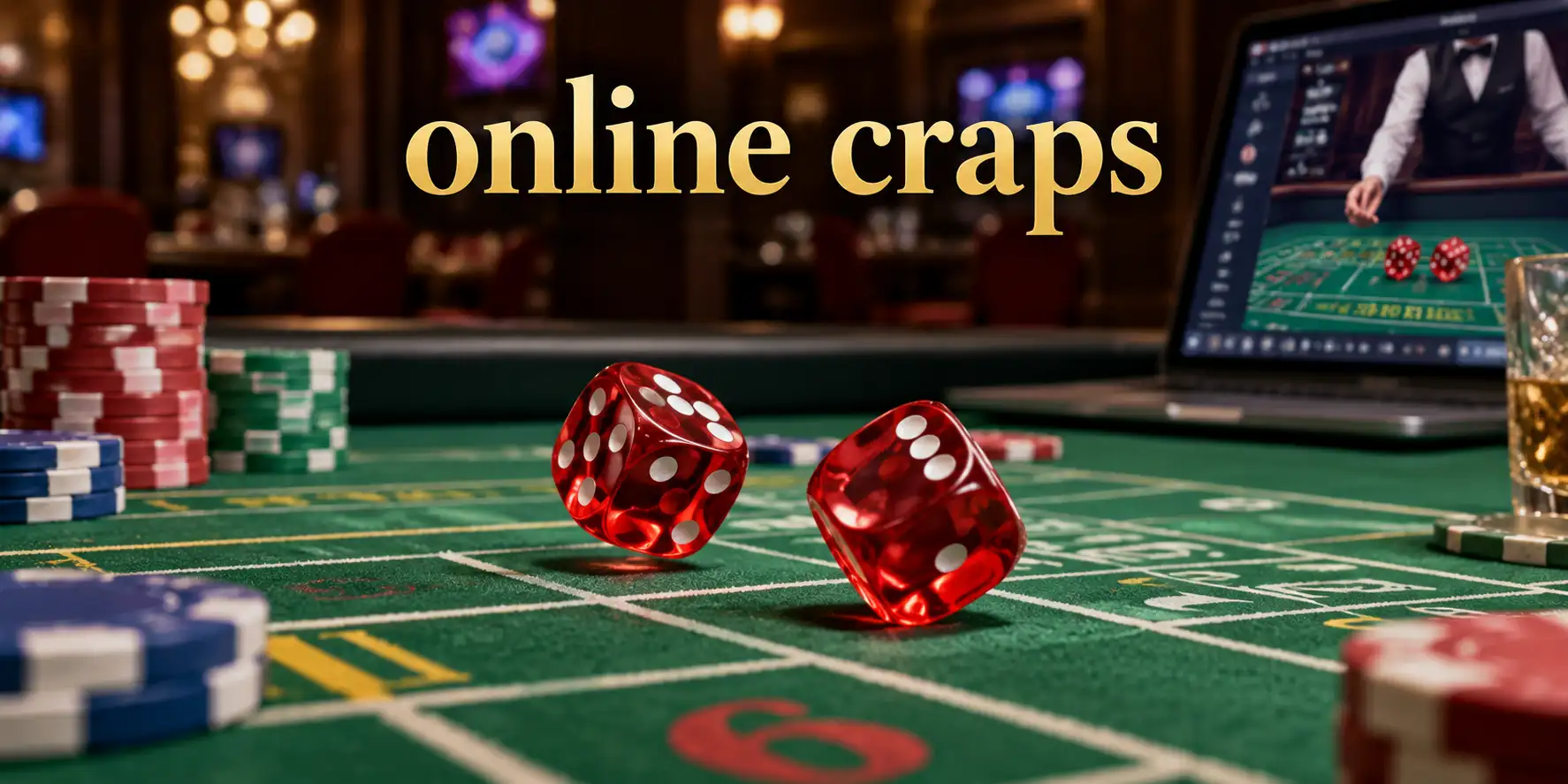 Online craps spelen met dobbelstenen bij een Nederlands online casino